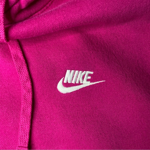 Nike Medium Club Fleece Pullover Pink Hoodie (BV2654 615) - Picture 3 of 7